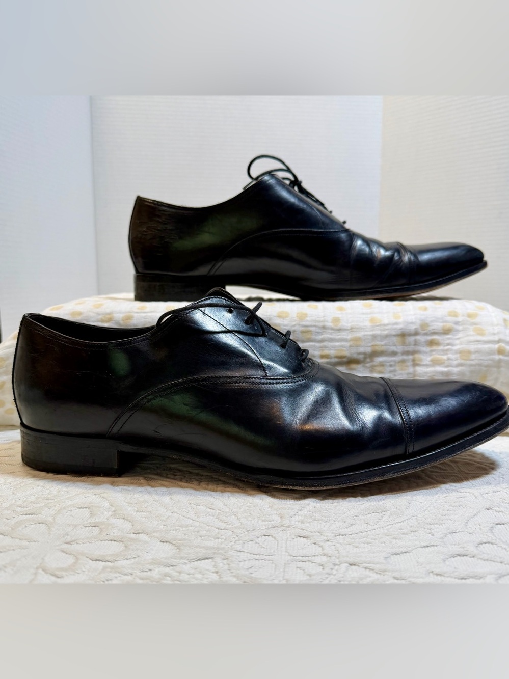To Boot New York Cap Toe Oxford Dress Shoes Black Men’s 14 Made in Italy